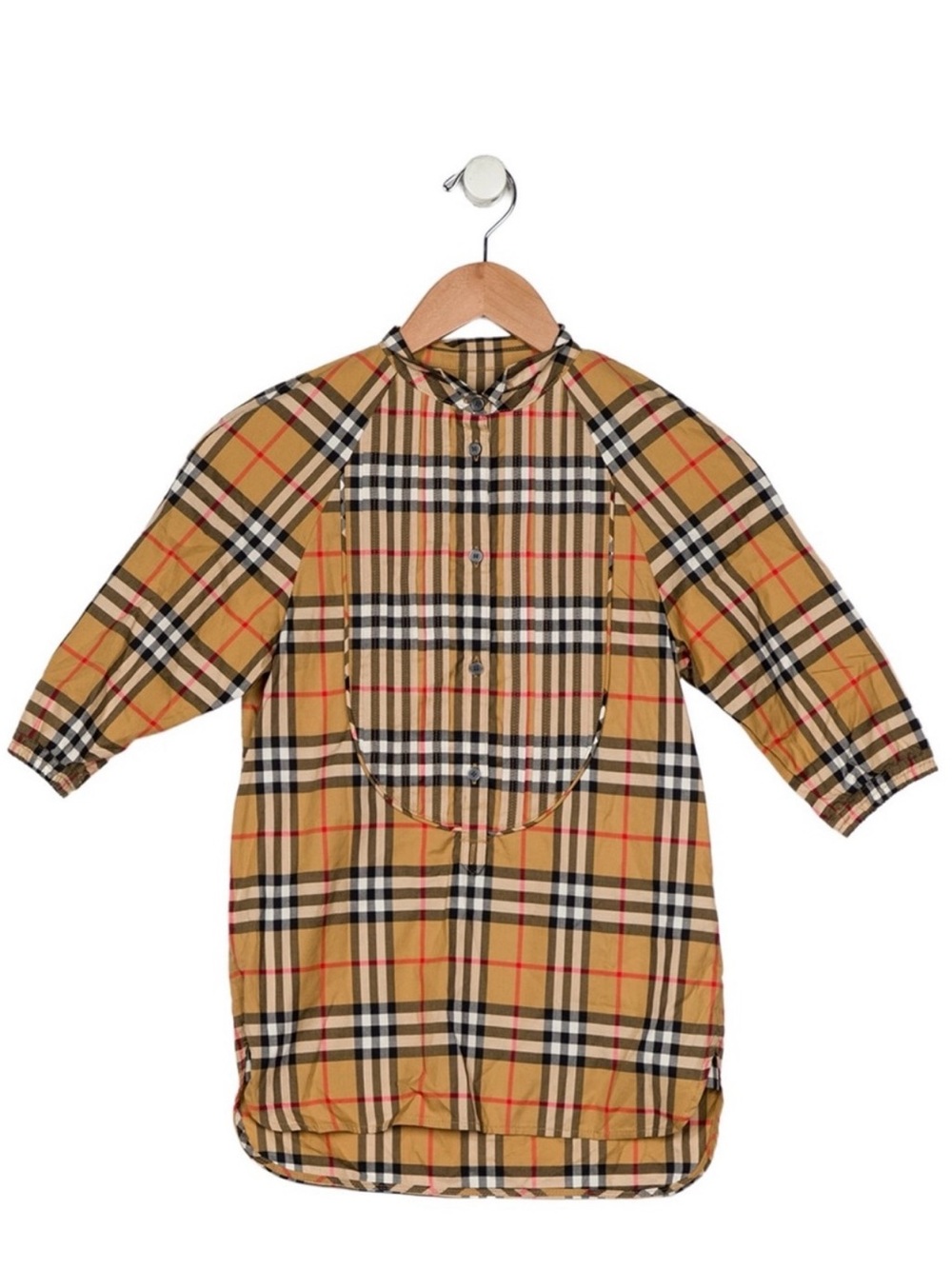 Burberry girls nova check long sleeve dress 4y 4t NWOT